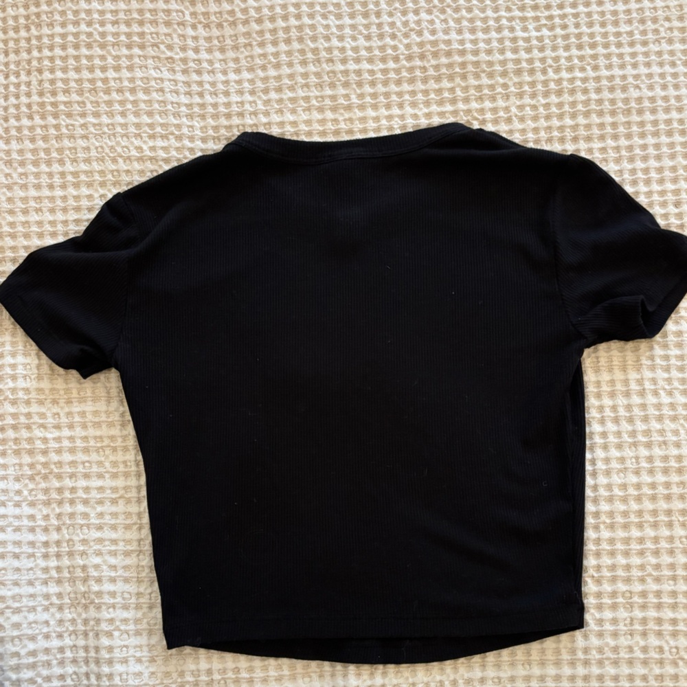 SKIMS Black Short Sleeve Tee